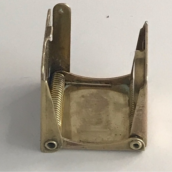 German Brass Folding Spring Loupe Stamp Jeweler Magnifying Glass w/Case - VTG - Picture 10 of 16